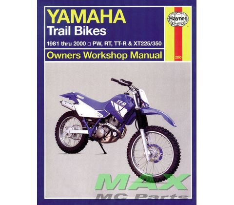 Haynes bog YAMAHA PW50 PW80 TTR25 -XT350