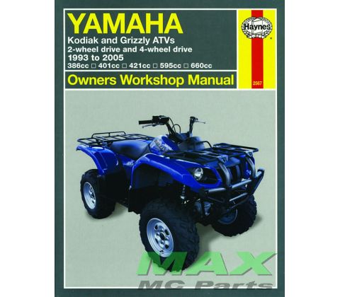 Haynes bog YAMAHA KODIAK GRIZZLY