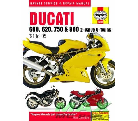 Haynes bog DUCATI 600 620 750 900 V-TWIN