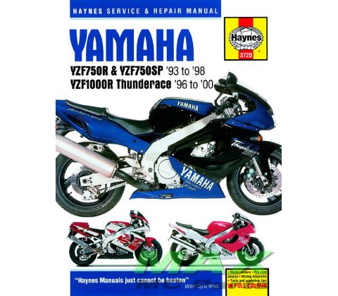 Haynes bog YAMAHA YZF750R/SP YZF1000R 