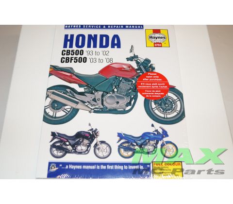 Haynes bog HONDA CB500 CBF500 2CYL 93-08