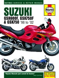 Haynes bog SUZUKI GSX600F GSX750F 98-02