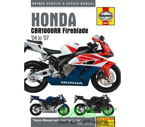 Haynes bog HONDA CBR1000RR FIREBLADE
