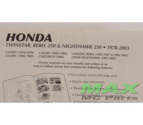 Clymer HONDA CMX250 REBEL 85-03