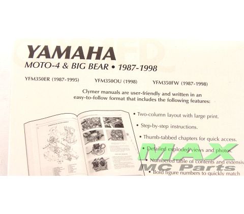 Clymer YAMAHA YFM350 BIG BEAR / MOTO-4
