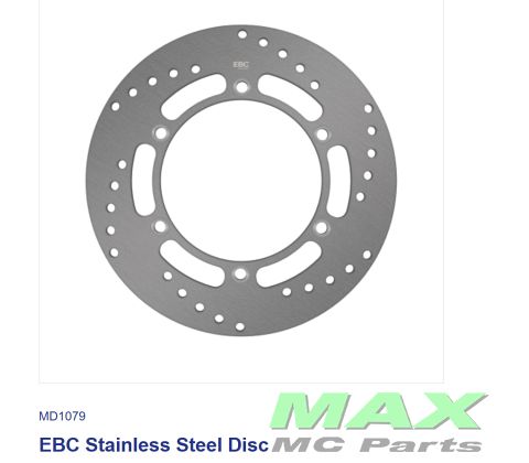 EBC HPSR SOLID DISC REAR MD1079