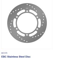 EBC HPSR SOLID DISC REAR MD1079
