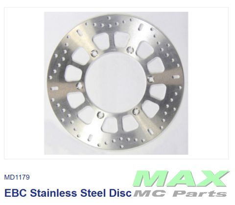 EBC HPSR DISC *FRONT* MD1179 VT1100C