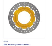 EBC HPSR SOLID DISC REAR MD2049