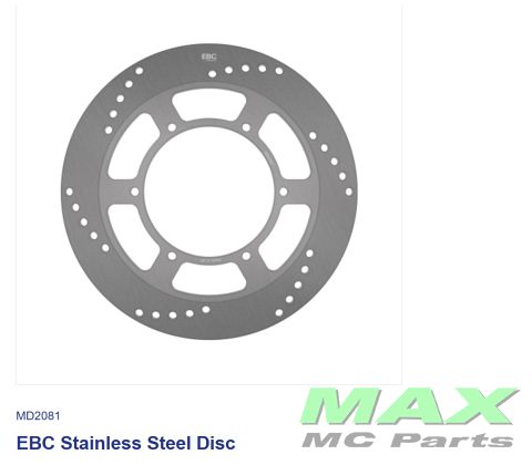 EBC SOLID DISC*FRONT/REAR* MD2079