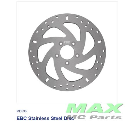 EBC STAINLESS FRONT DISC XG750
