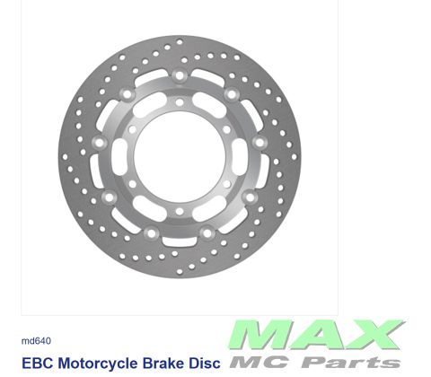 EBC Pro Disc*FRONT* MD640 LH/RH TRIUMPH