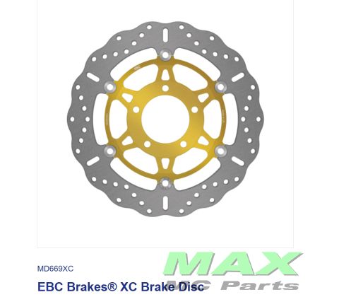 EBC XC Disc FRONT LH/RH MD669XC *CONTOUR