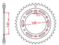 Bagkædehjul RacePro 3/47T BMW