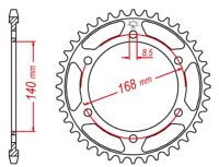 Bagkædehjul RacePro 6/42T BMW F800GS