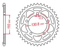 Bagkædehjul RacePro 7/44T BMW S1000SS