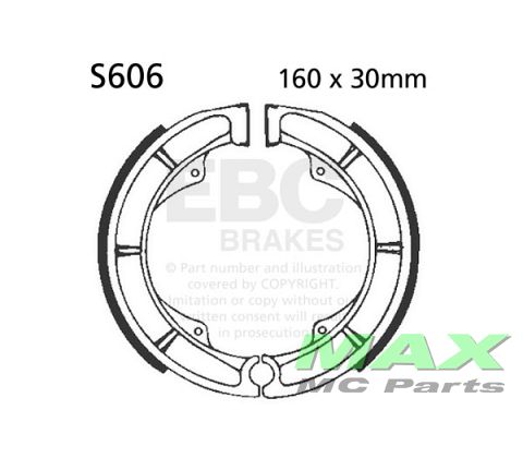 EBC Brake shoe set*REAR*S606 LS650 GS450