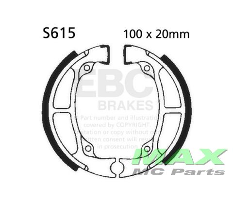 EBC Brake shoe set S615
