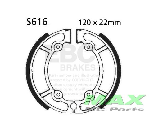EBC Brake shoe set S616