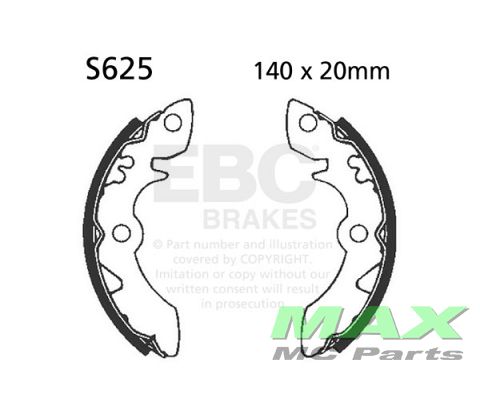 EBC Brake shoe set S625