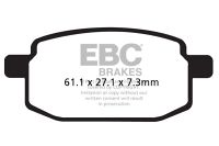 EBC SCOOTER DOUBLE H Disc pad set