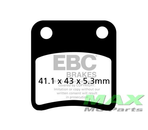 EBC Disc pad set SFA257/2 (PARKING BRAKE