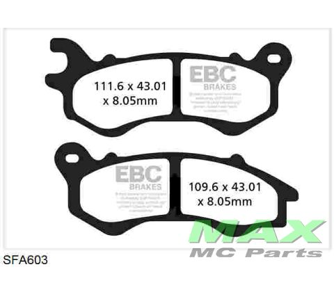 EBC Disc pad set *FRONT* SFA603 HONDA