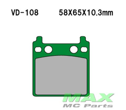 VESRAH Bremseklodser VD108