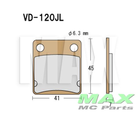 VESRAH Bremseklods VD120JL*USE:FA054HH