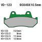 VESRAH Bremseklods VD123/2  USE: FA069/2