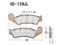 VESRAH Bremseklodser VD139JL