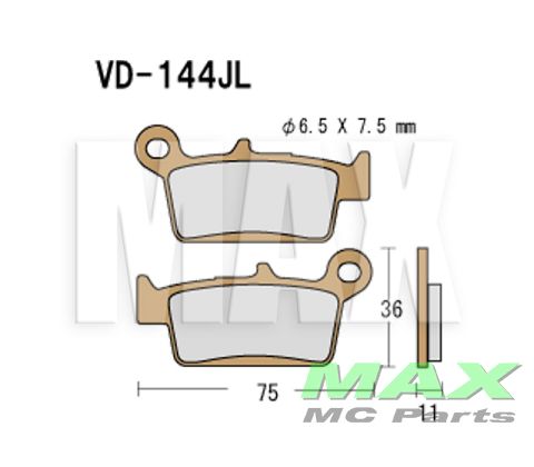 VESRAH Bremseklodser VD144JL