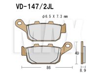 VESRAH Bremseklodser VD147/2JL
