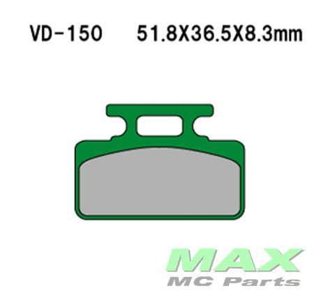 VESRAH Bremseklodser VD150