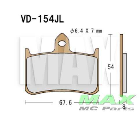 VESRAH Bremseklodser VD154JL