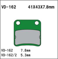 VESRAH Bremseklodser VD162