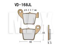 VESRAH Bremseklodser VD168JL