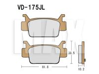 VESRAH Bremseklodser VD175JL