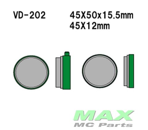 VESRAH Bremseklodser VD202