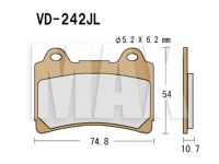 VESRAH Bremseklodser SinterVD242JL 