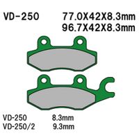 VESRAH Bremseklodser VD250/2