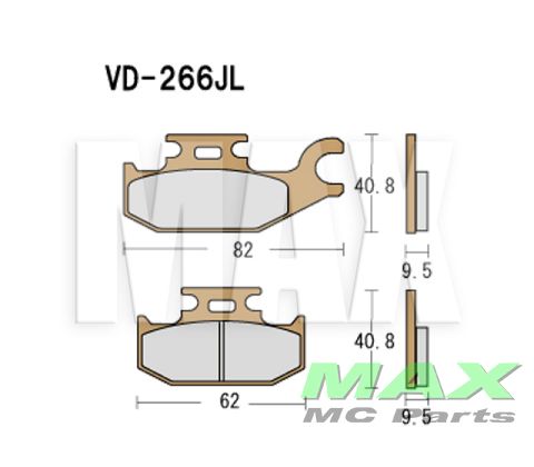 VESRAH Bremseklodser VD266JL