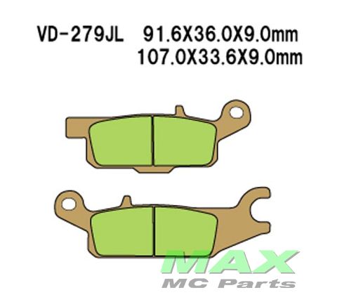 VESRAH Bremseklodser VD279JL