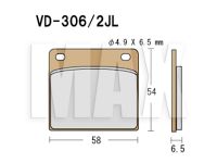 VESRAH Bremseklodser VD306/2JL