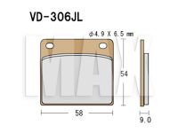 VESRAH Bremseklodser VD306JL