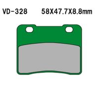 VESRAH Bremseklodser *FRONT* VD328
