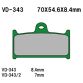 VESRAH Bremseklodser VD343/2