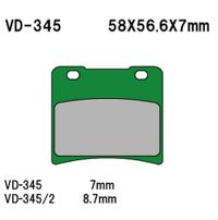VESRAH Bremseklodser VD345/2