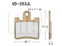 VESRAH Bremseklodser VD353JL FRONT