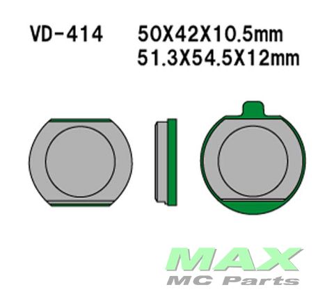 VESRAH Bremseklodser VD414